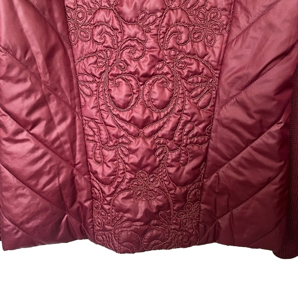 Chico's Zenergy Velvet Trim Jacket Size 0 Long Sleeve Zipper Front Open Front - Picture 8 of 11
